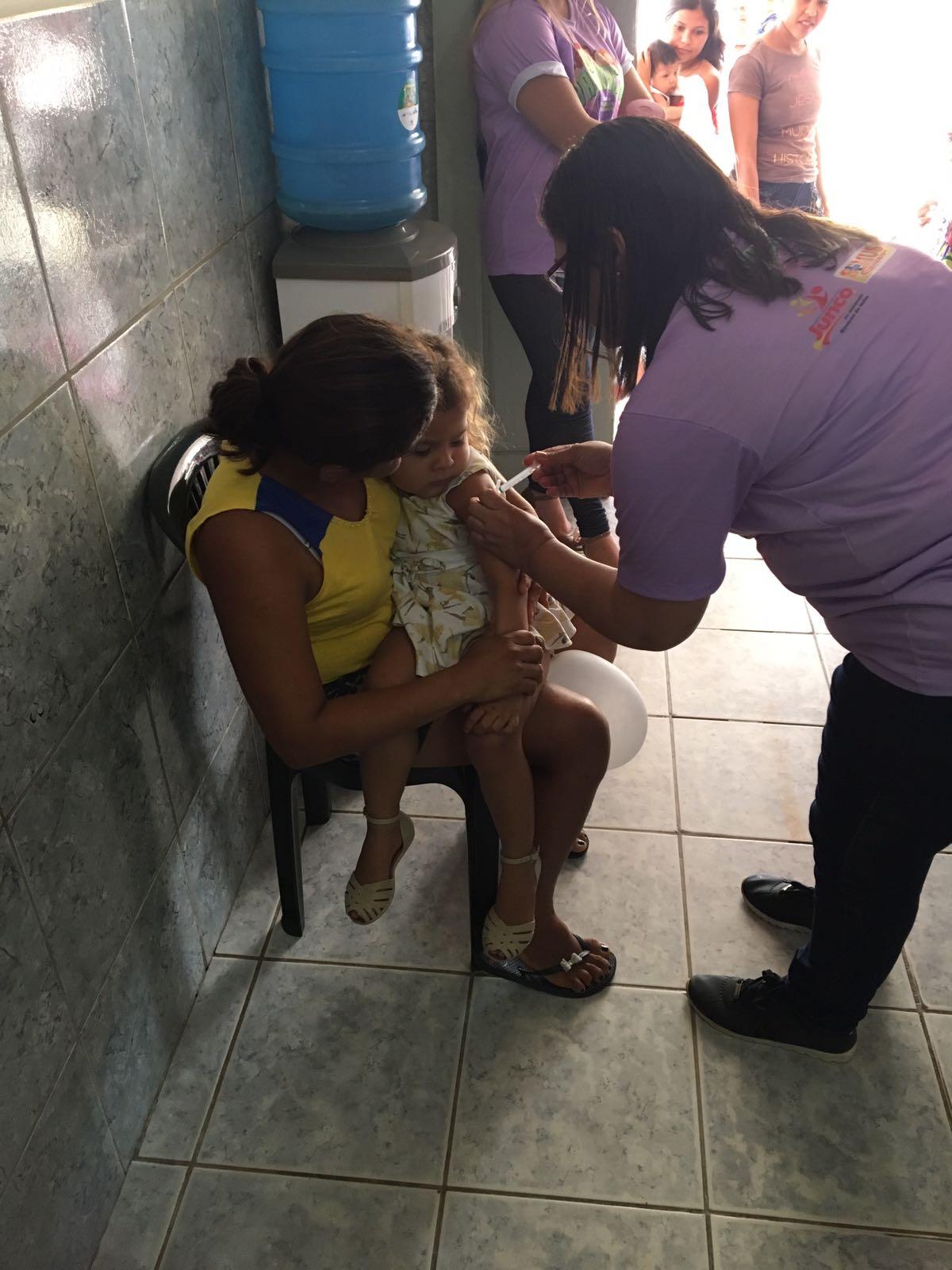 Dia ‘D’ de vacinação contra o sarampo e a poliomielite
