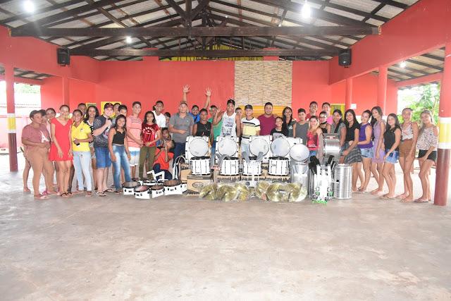 Novos instrumentos ampliam a Banda Marcial de Junco do Maranhão